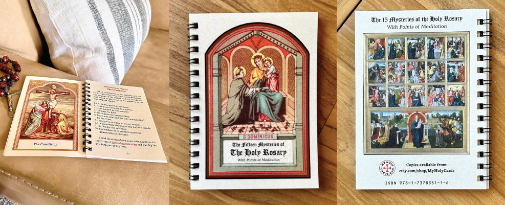 Our Best Seller - ORIGINAL! Traditional Rosary Meditation booklet - Made in Ohio, USA
