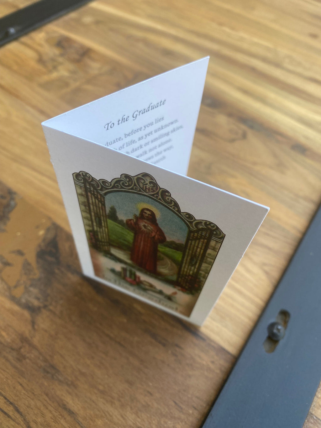 Catholic Graduation Mini Folded Holy Cards, with Envelopes, Pack of 10