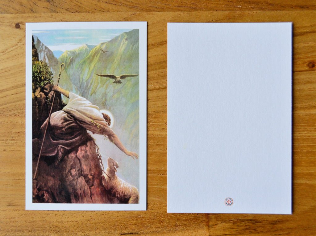 Good Shepherd Holy Card: Alfred Soord Art, Blank Message Cards