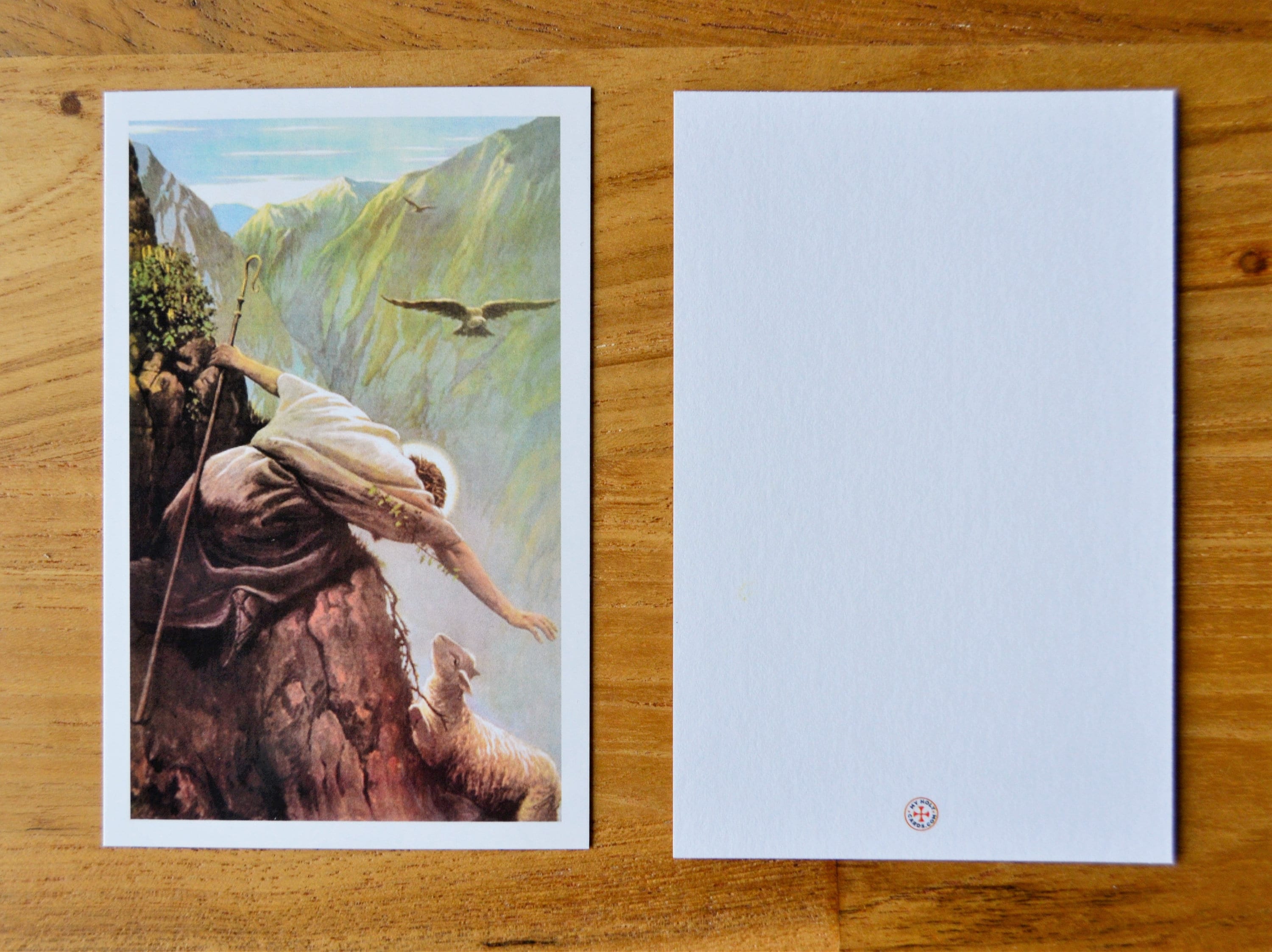 Good Shepherd Holy Card: Alfred Soord Art, Blank Message Cards