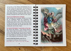 Original MyHolyCards Rosary Meditation Book page view back of book