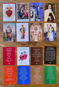 Bundle of 8 Mini Holy Cards - Childrens Trading Cards, Classroom Favors