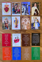 Bundle of 8 Mini Holy Cards - Childrens Trading Cards, Classroom Favors