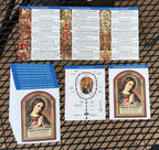 Catholic Rosary Prayer Card: 15 Mysteries, Meditation Points, How to Pray the Rosary