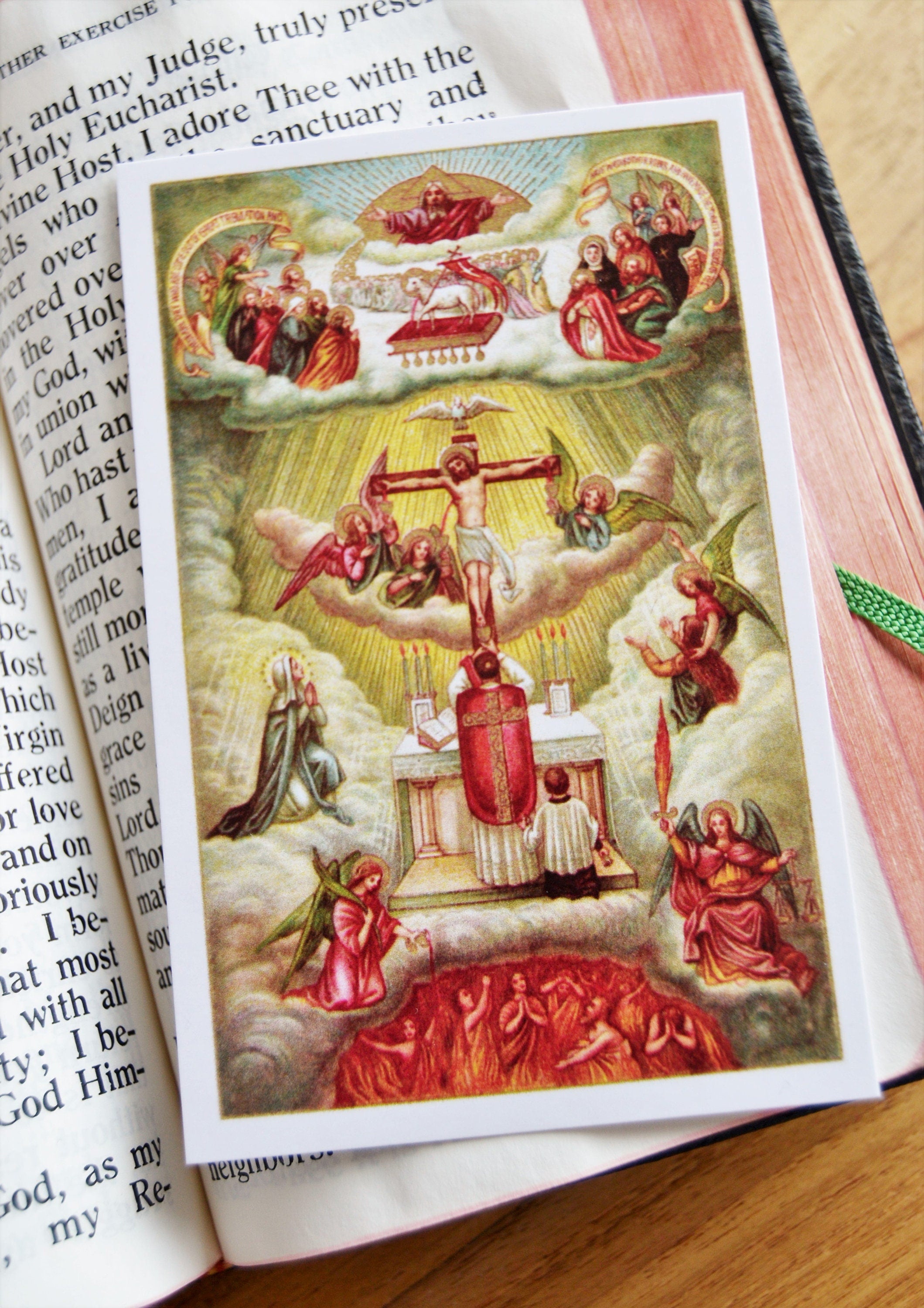 Prayer for Souls in Purgatory Holy Card: Catholic Art Prints