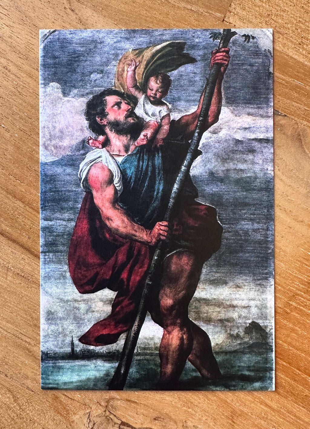 St. Christopher Travel Holy Card: Pack of 5/10/25/50/100, Catholic Prayer