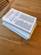 Latin English Rosary Prayers Holy Cards - Pack of 5/10/25/50/100, Catholic