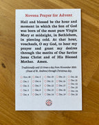 Saint Andrew Christmas Novena Prayer Cards with Tracking Checkboxes for Advent