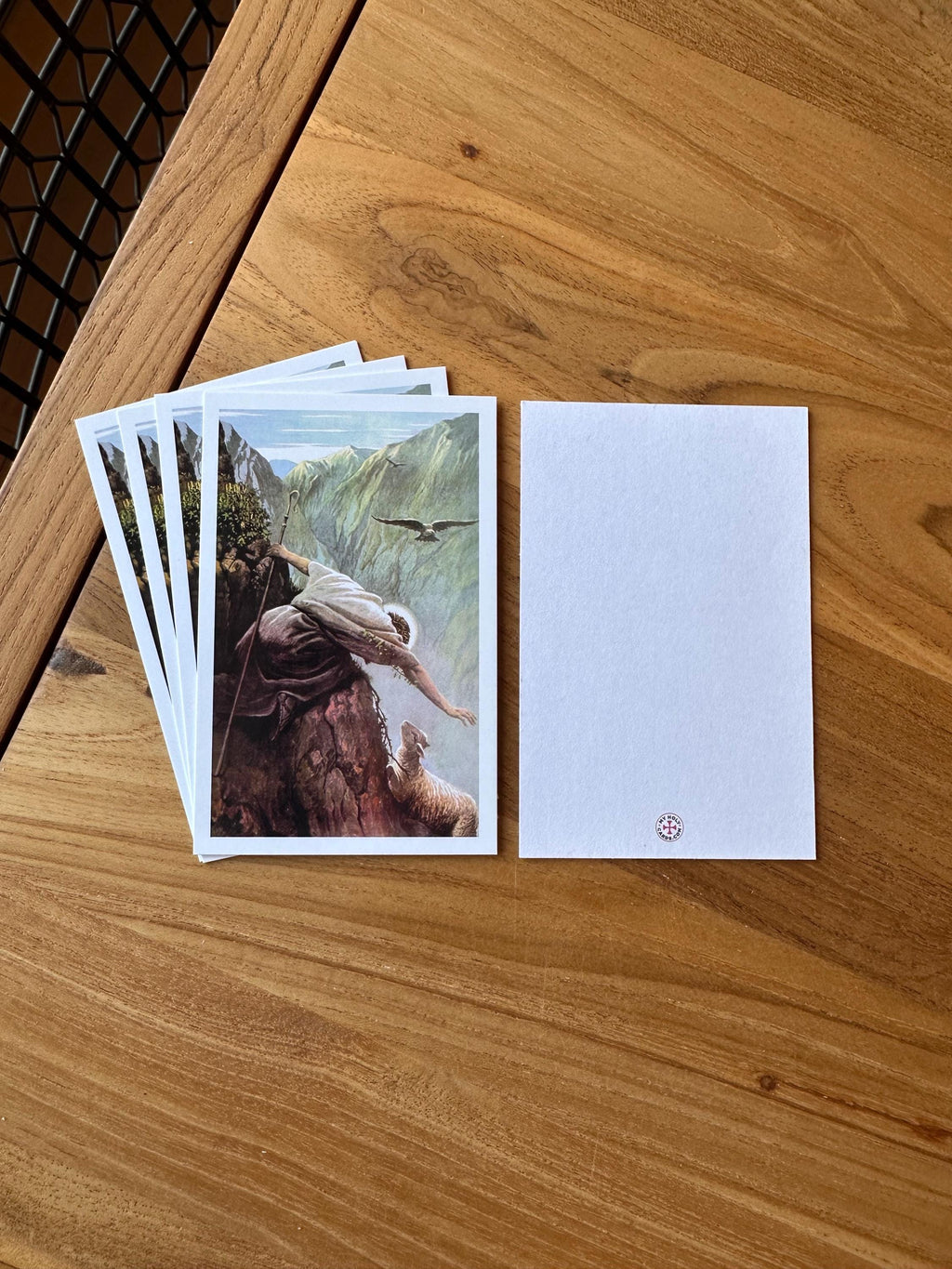 Good Shepherd Holy Card: Alfred Soord Art, Blank Message Cards