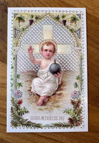 Christmas Holy Card Set: Vintage Style Religious Message Cards