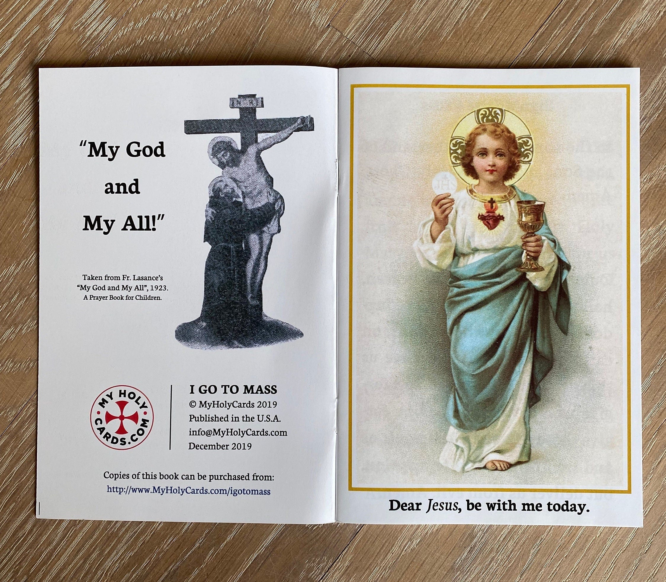 Catholic Missal Prayer Booklet for Young Children in English