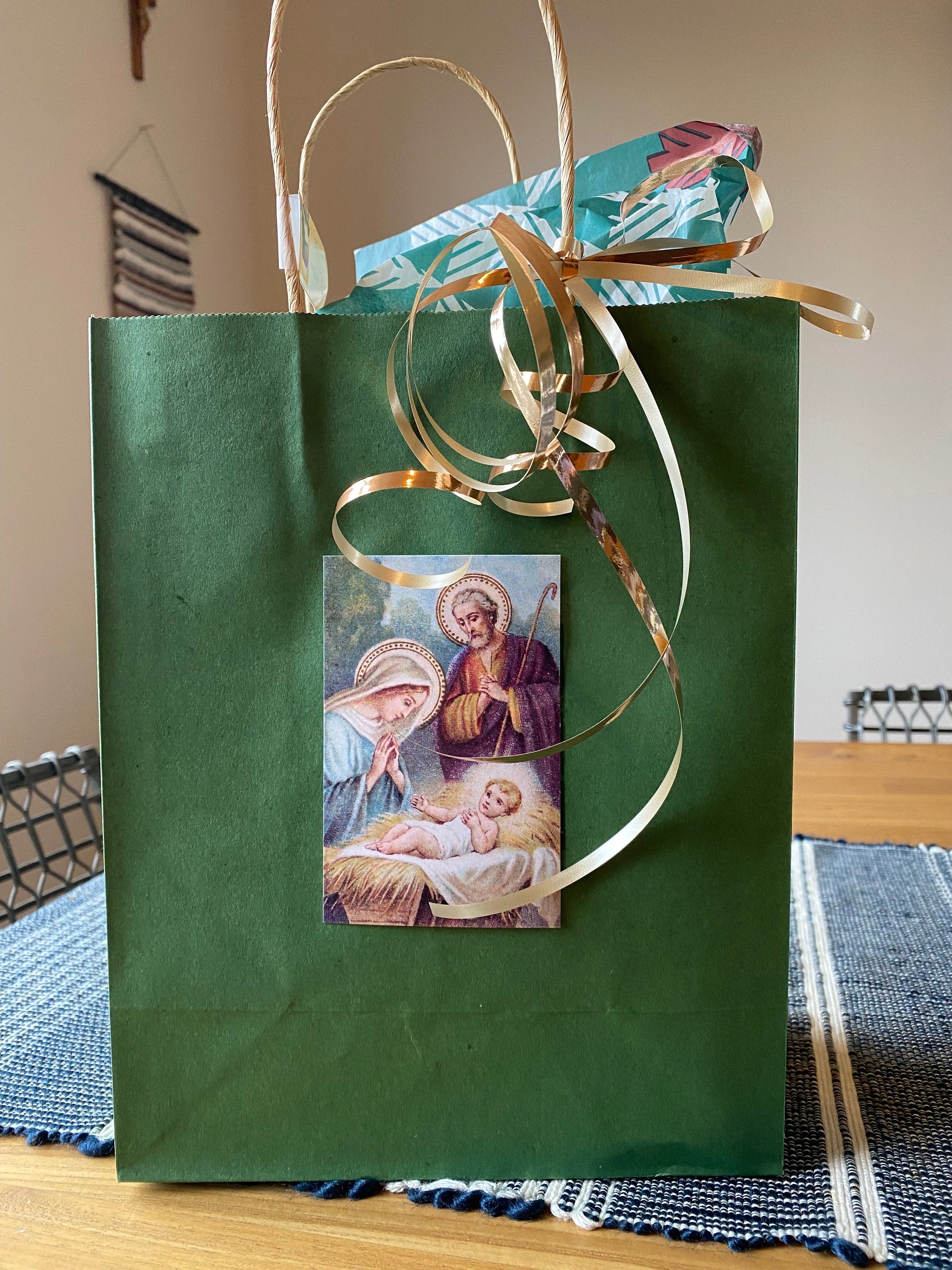 Holy Family Christmas Card Set: Blank on Back, Envelope Option