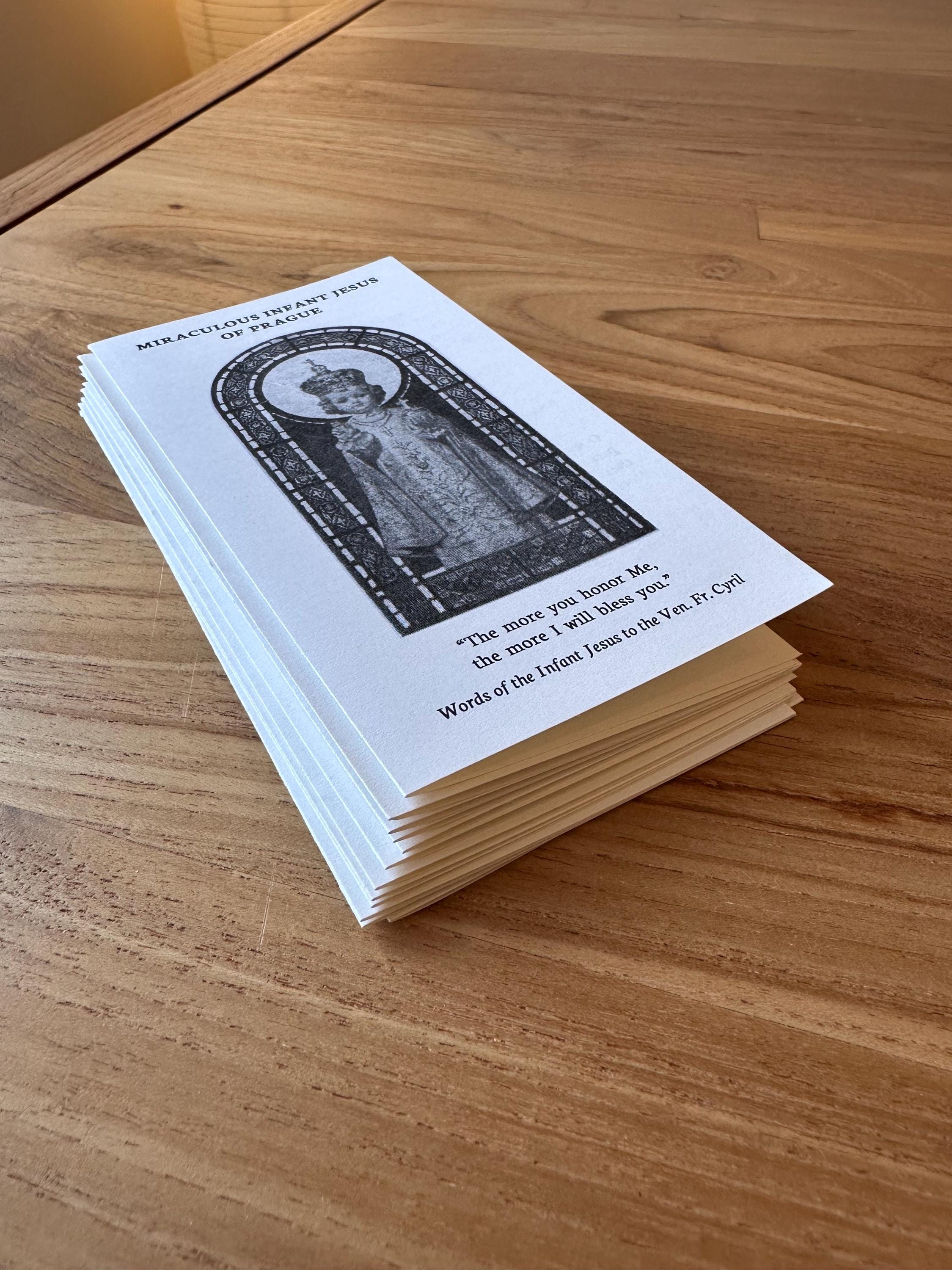 Infant Jesus of Prague Novena Prayers – Catholic Prayer Card