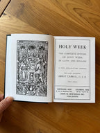 Holy Week Missal: 1927, Latin and English, Traditional Catholic, Passiontide, Lent