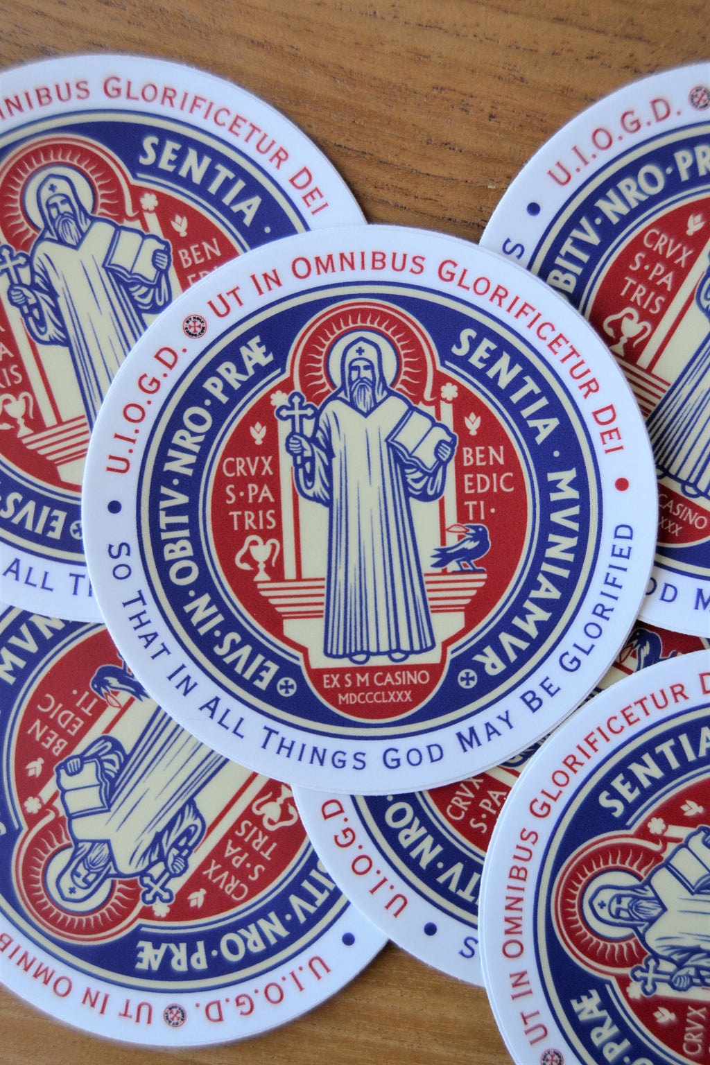 Saint Benedict Medal Vinyl Decal: Catholic Religious Sticker
