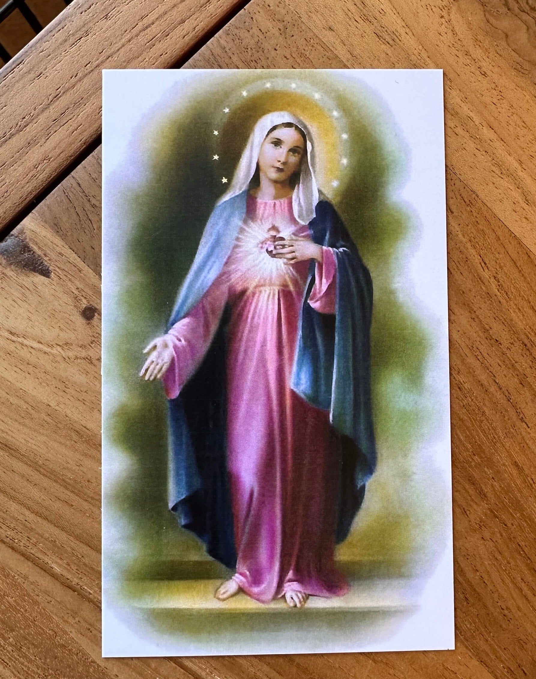Immaculate Heart of Mary Prayer Cards: Act of Consecration (3x5 in)