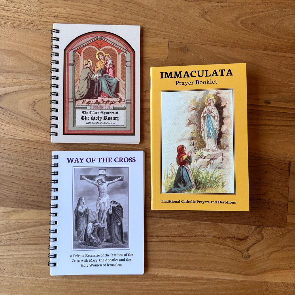 Traditional Catholic Book Bundle: Rosary, Immaculata, Way of the Cross