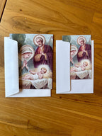 Holy Family Christmas Card Set: Blank on Back, Envelope Option