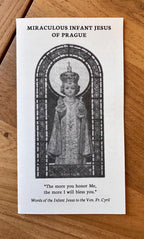 Infant Jesus of Prague Novena Prayers – Catholic Prayer Card