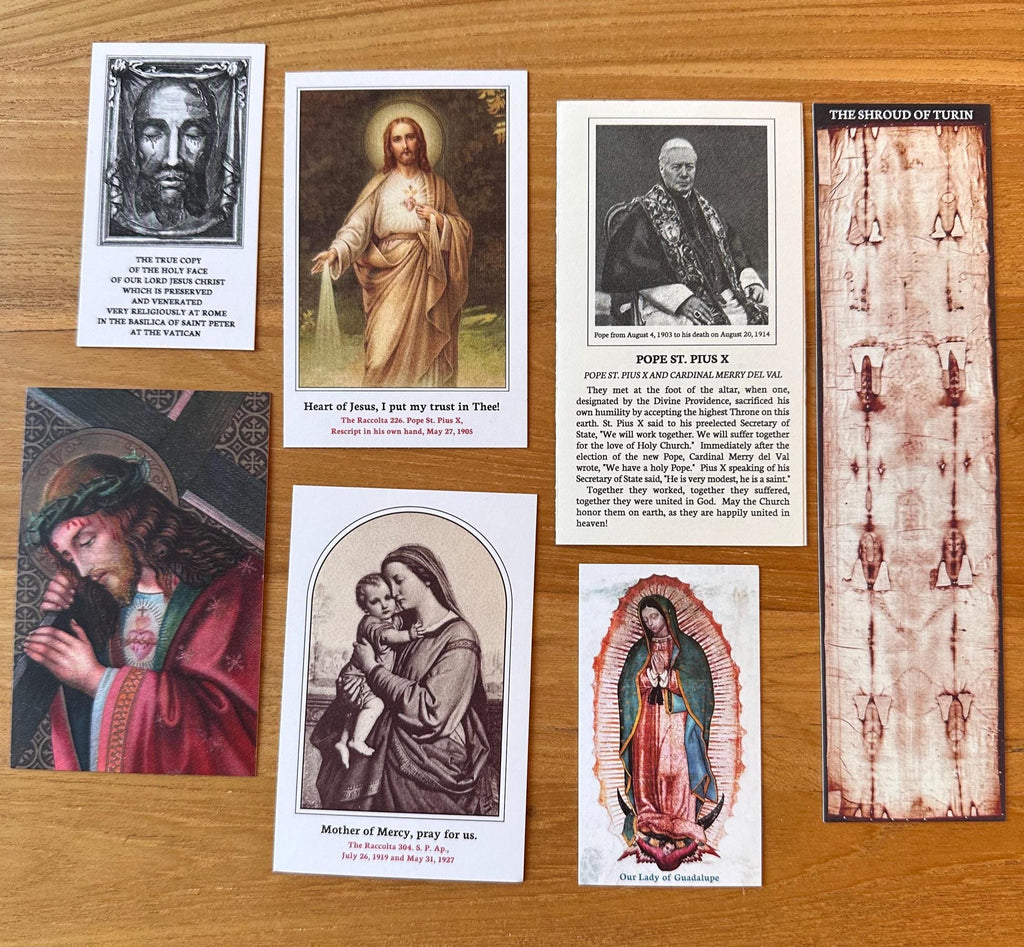 Catholic Holy Card Bundle: Prayers, Saints, and Sacred Images, 45 Cards