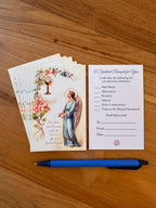 Spiritual Bouquet Holy Cards: Package of 5/10/25/50/100, Catholic Prayer