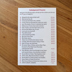 Jumbo Indulgenced Prayers Holy Card: Short Catholic Prayers from the Raccolta