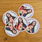 Sacred Heart of Jesus Vinyl Decal: Catholic Religious Sticker