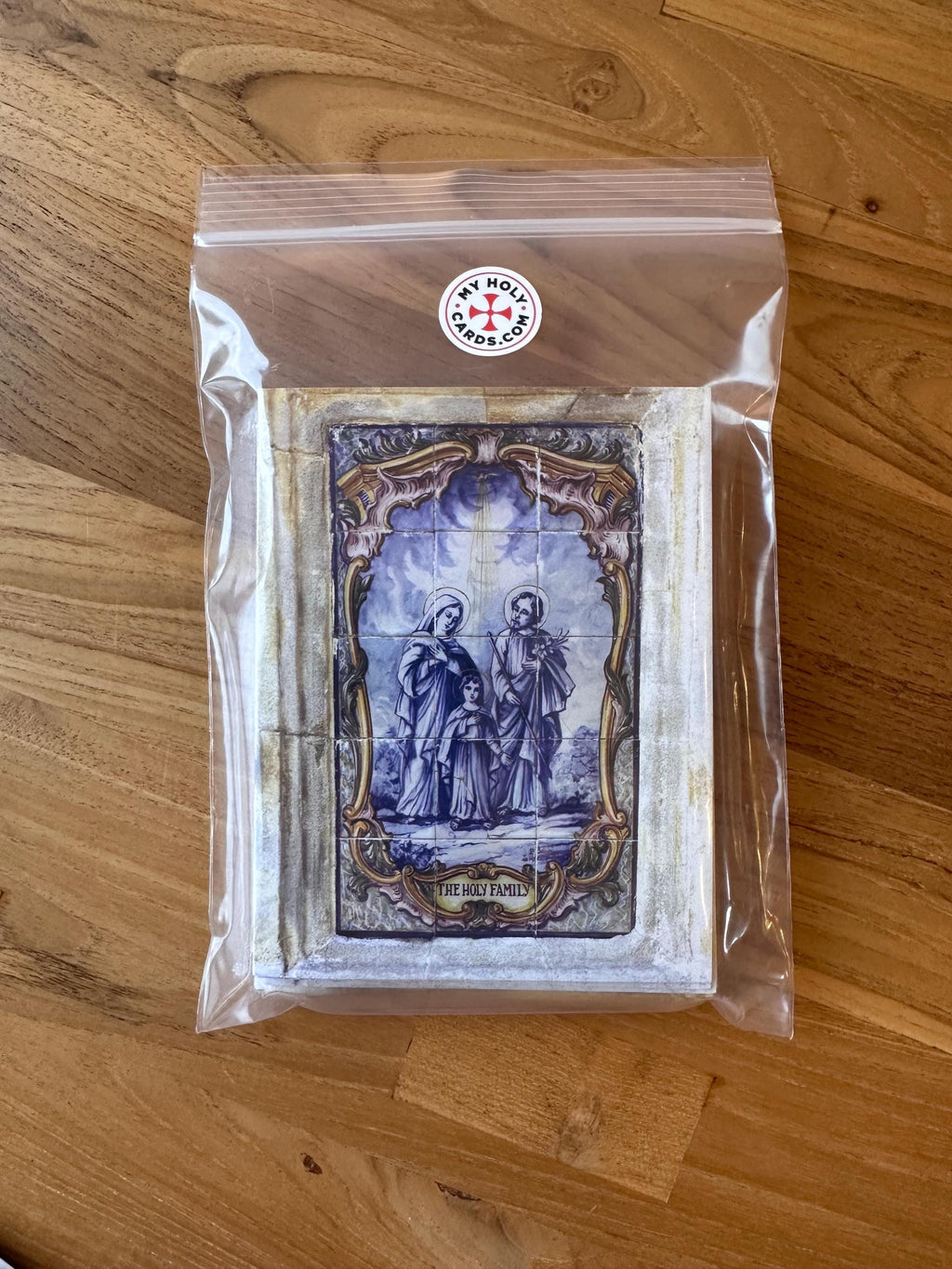 Holy Family Tile Note Card Set, Spanish Catholic Art