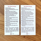Divine Praises Litany Holy Card with Child Jesus, Catholic Traditional Prayer