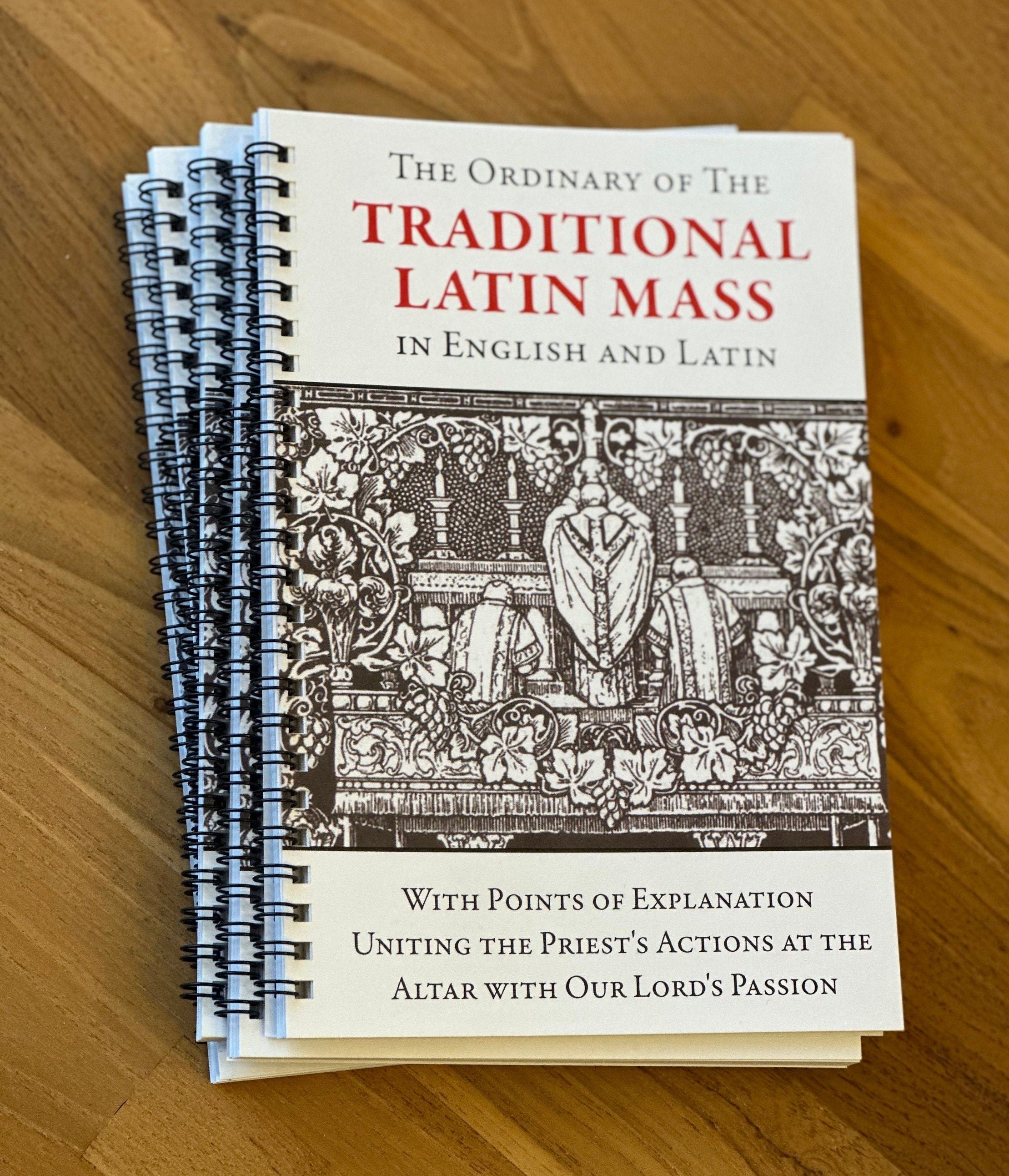 Ordinary of the Traditional Latin Mass Missal in English & Latin, Catholic, Fr. Lasance