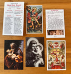 Catholic Holy Card Bundle: Prayers, Saints, and Sacred Images, 45 Cards