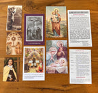 Catholic Holy Card Bundle: Prayers, Saints, and Sacred Images, 45 Cards