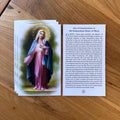 Immaculate Heart of Mary Prayer Cards: Act of Consecration (3x5 in)
