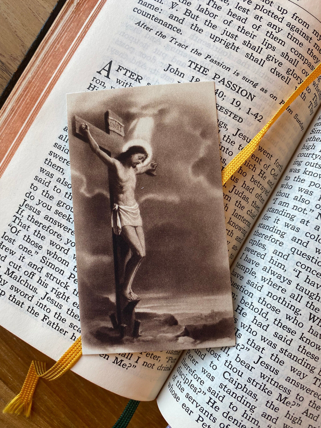 Good Friday Prayer Card, Catholic Lent Holy Card