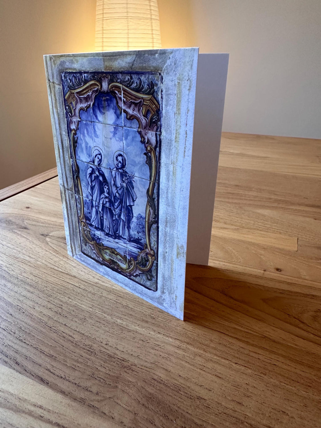 Holy Family Tile Note Card Set, Spanish Catholic Art