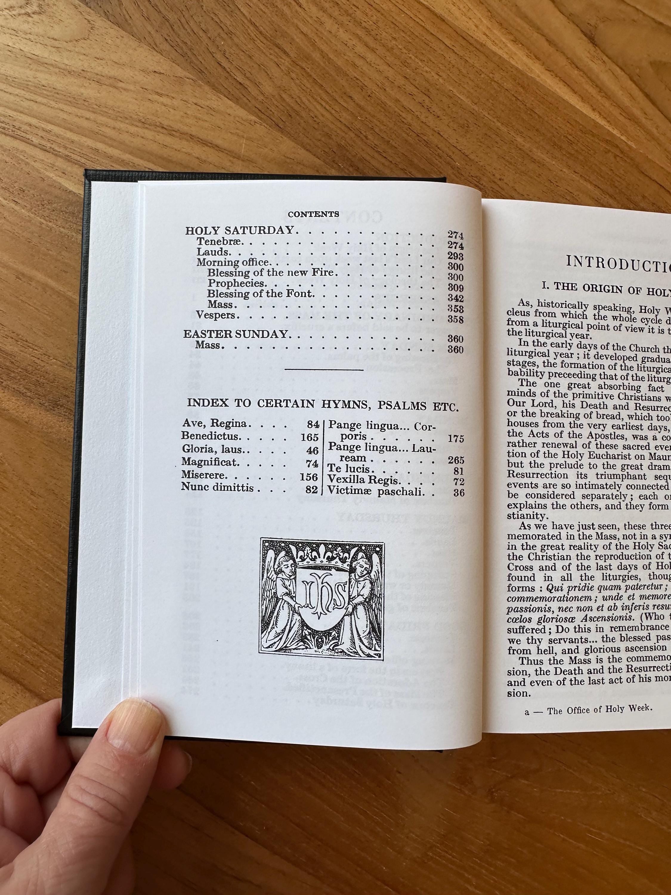 Holy Week Missal: 1927, Latin and English, Traditional Catholic, Passiontide, Lent