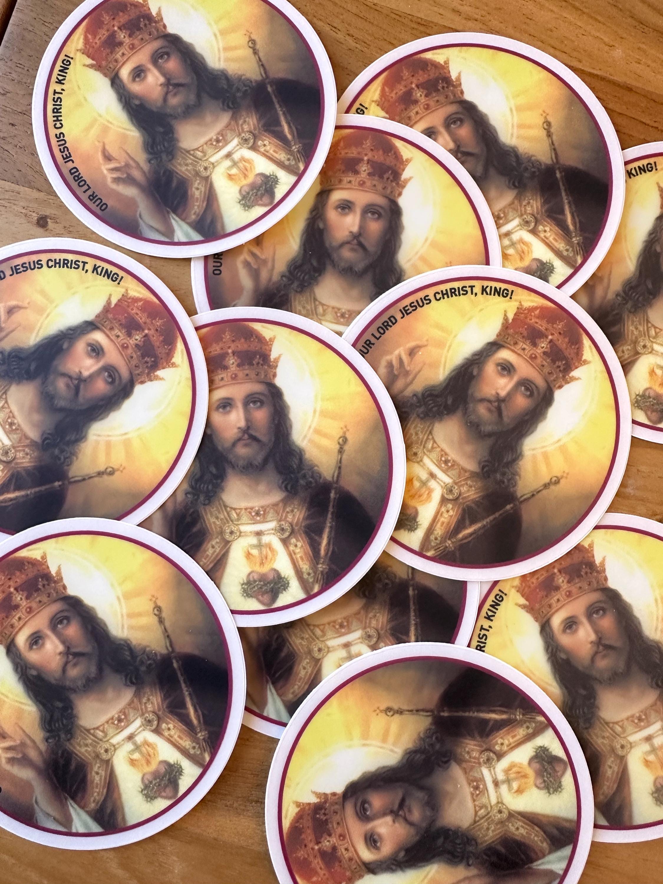 Christ the King Vinyl Decal: Catholic Religious Sticker