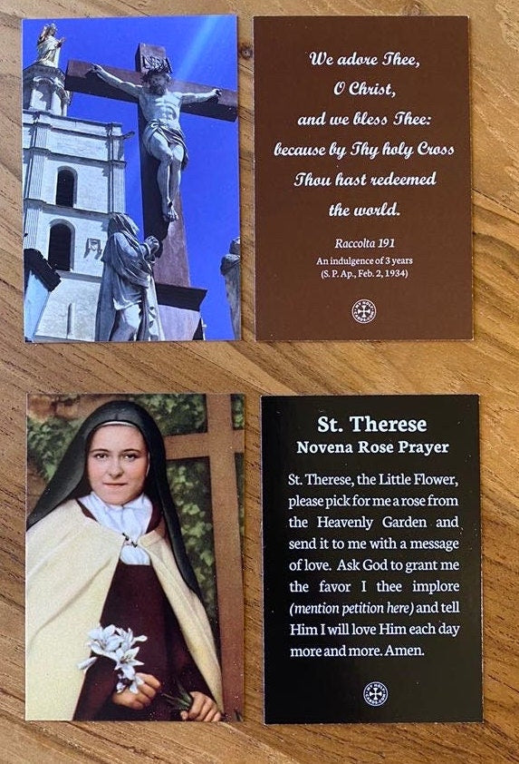 Bundle of 8 Mini Holy Cards - Childrens Trading Cards, Classroom Favors